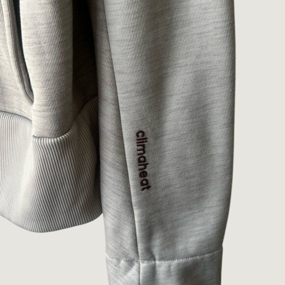 Adidas Climaheat Grey With Orange Hoodie Size Large - Picture 4 of 11